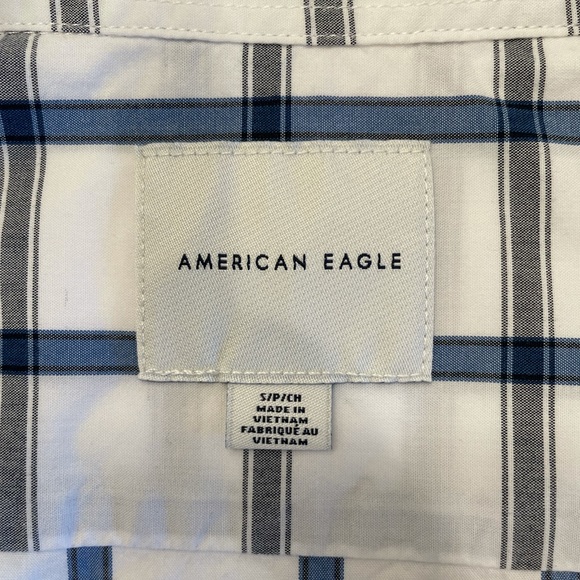 American Eagle Outfitters Plaid Poplin Button Down Shirt - Picture 7 of 10